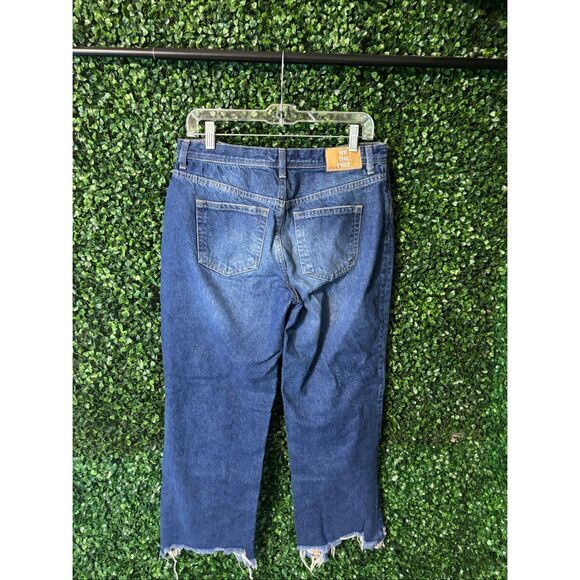 We The Free Jeans Maggie Mid Rise Straight Leg Button Fly Sz 29 Free People - Picture 2 of 5
